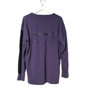 Alphalete Purple Long Sleeve Performance Shirt Medium Athletic Training Top thumbnail 2