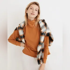 Madewell Hemp-Cotton Mockneck‎ Sweatshirt Size Small thumbnail 9