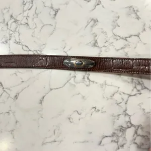 Brighton Brown Leather w/ Silver Detail Size Large‎ Woman’s Belt thumbnail 2