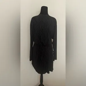 Express Chic Black Open-Back Dress thumbnail 3