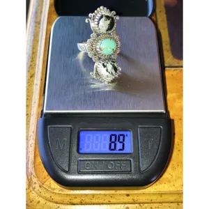 White Buffalo Turquoise Nevada Turquoise Sterling Silver Heart Ring Size 7 thumbnail 8
