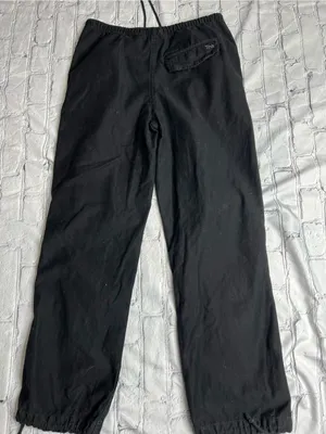 TNA Black Drawstring Elastic Hem Pants size small joggers thumbnail 1