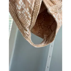 Aritzia Beige Snake-Print Square Neck One-Piece thumbnail 3