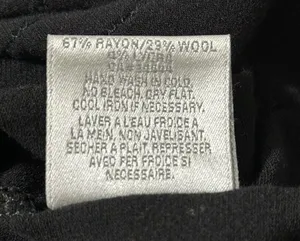 Velvet Women’s Size M Black Pintuck Front Rayon Wool Blend Long Sleeve T-Shirt thumbnail 7