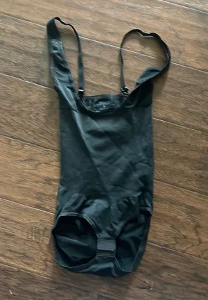 Assets by Spanx Black Shapewear Bodysuit  small EUC thumbnail 1