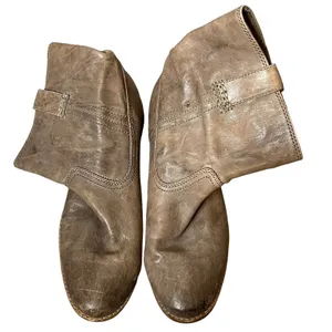 Frye anna shortie boots distressed tan sz‎ 9.5 thumbnail 3