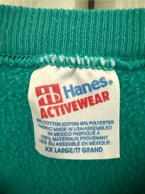 Vintage Honolulu Hawaii Embroidered Crewneck Sweatshirt Teal Green Blue XXL thumbnail 4