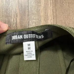 Urban Outfitters Cali Corduroy Strapless Corset Mini Green Dress Size Medium thumbnail 9