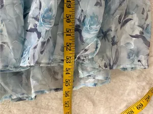 Lulus Special Moment Light Blue Floral Strapless Bustier Maxi Dress Size Large thumbnail 8