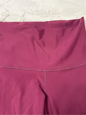 Old Navy High-Waist Burgundy Leggings thumbnail 2