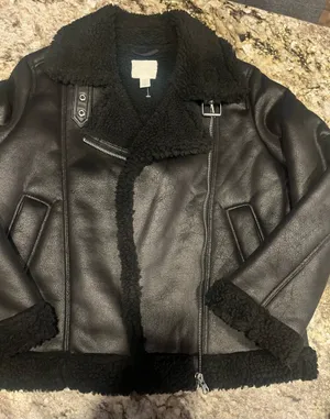 H&M Moto Jacket Black thumbnail 1