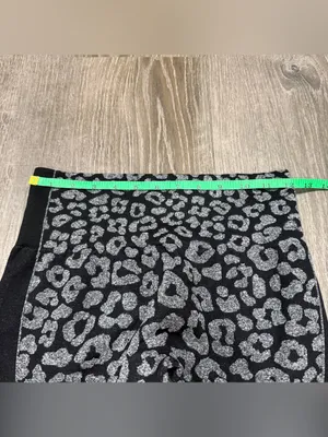 NWOT Halara Black Leopard Print High-Waisted Biker Shorts thumbnail 5