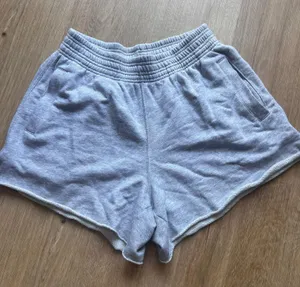 Aerie Fleece-Of-Mind High Waisted Gray Short Sz S thumbnail 1