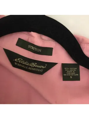 Eddie Bauer Womens Pink Wrinkle-Resistant Stretch Button-Down Shirt Size S thumbnail 3