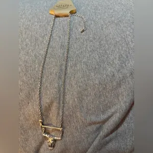 Arizona Jean Company Silver Bull Pendant Necklace thumbnail 2