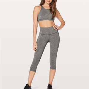 Lululemon Tied To It Sports Bra in Heathered Black Size 4 thumbnail 4