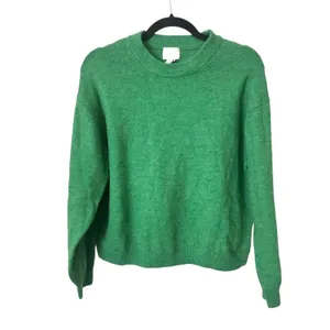 H&M Wool Blend Crewneck Sweater Green Medium‎ thumbnail 2