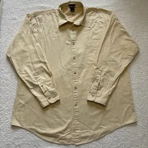 Club Room Light Yellow Button Down Casual Shirt Long Sleeves Streetwear Academia thumbnail 1