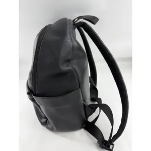 Freshly Picked Classic Diaper Bag Backpack Black Vegan Leather Padded Straps thumbnail 4