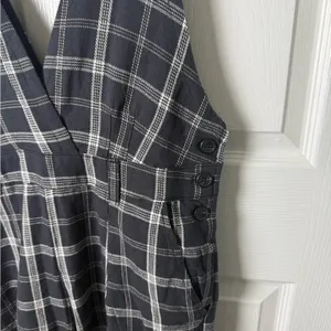 Free People Mara Overalls Black Combo 6 thumbnail 5
