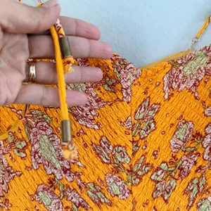 Free People Women's Little Of Your Love Jumpsuit in Marigold Combo Size Small thumbnail 7