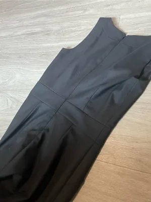 J. Crew Black Sleeveless Midi Sheath Dress thumbnail 3