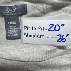 Aerie Women's Long Sleeve Ruffle Front‎ Tunic Top - Size Large thumbnail 2