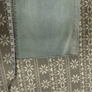 NWT Fidelity Coco Wide Leg Jeans Raw Hem Clearwater Blue‎ Size 26 Clean Girl thumbnail 12