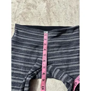 Lululemon Women's Wunder Under Crop III Space‎ Dye Twist Sapphire Blue Size 6 thumbnail 7