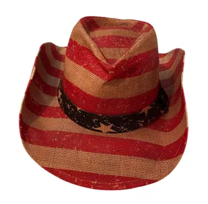 Stars n Stripes Cowboy Hat Red thumbnail 1