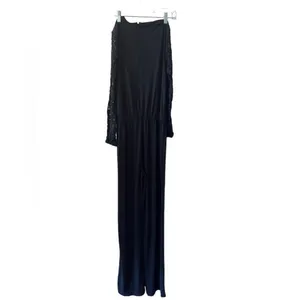 MICHAEL Michael Kors Black Lace Cold Shoulder Jumpsuit Wedding Guest XS thumbnail 3