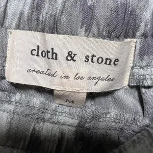 Cloth & Stone Jogger Pants Gray‎ Animal Print Drawstring M Tencel Lyocell thumbnail 7