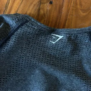 Gymshark Vital Gray Long Sleeve Crop Top thumbnail 7