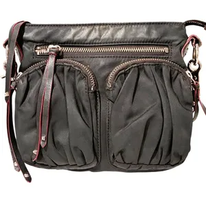 MZ Wallace Jane Mini Tote Bag Black Nylon Leather Trim thumbnail 1