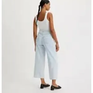 Levi's Women's Premium‎ Women Baggy Featherweight Wide Leg Jeans Blue 30x26 NWOT thumbnail 2