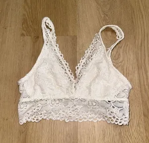 Aerie White Lace Bralette thumbnail 1