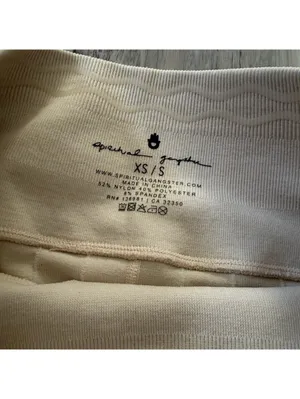 Spiritual Gangster Neutral Amara Wide Rib Heather Seamless Biker Short xs/s thumbnail 5