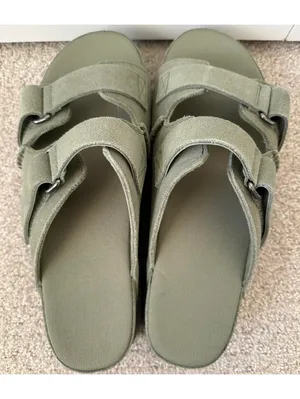 UGG Goldenstar Platform Slide Sandal Shaded Clover Green New Women's 11 / EU 42 thumbnail 3