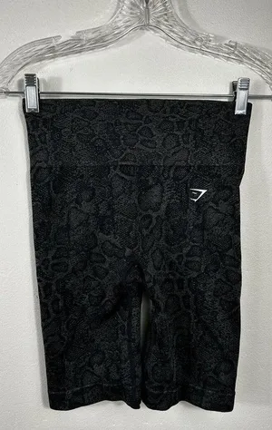 New Gymshark Adapt Animal Seamless Cycling Breathable Shorts Black Size Medium thumbnail 2