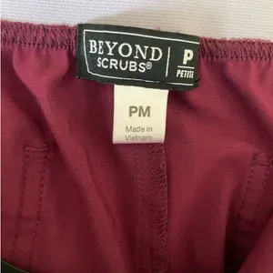 Beyond Scrubs Women Scrub Pants MP Maroon‎ Medical Uniform Nurse Workwear Dental thumbnail 3