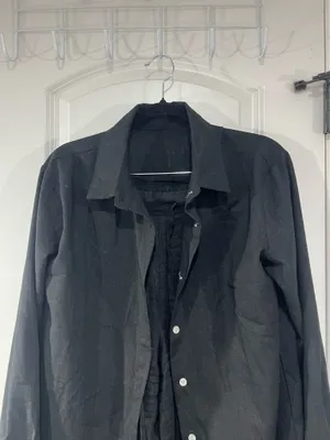 Brand New linen Set , pants and Top Black Size M thumbnail 9