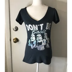 Star Wars Don’t Be Basic Graphic Short Sleeve T-Shirt S Movies Force Casual Cons thumbnail 3