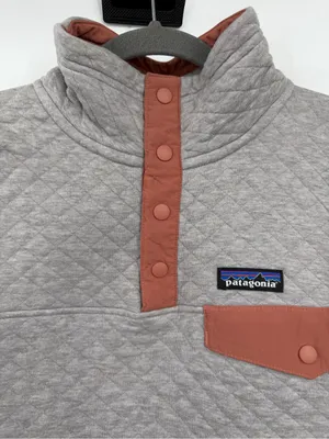 Patagonia Organic Cotton Quilt Snap-T Pullover Women’s Small Drifter Grey thumbnail 4