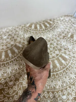 a new day Taupe Suede Studded Ballet Flats thumbnail 5