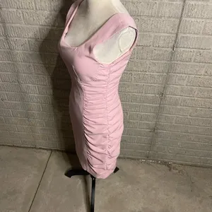Guess Womens Pink Ruched Sleeveless Bodycon‎ Mini Dress Size 4 thumbnail 2