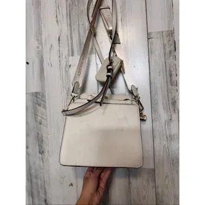Steve Madden Cream Crossbody Bag Logo Strap Multi Compartment Purse thumbnail 6