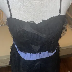 Miss Me Couture Cocktail Little Black Dress Purple Trim thumbnail 3