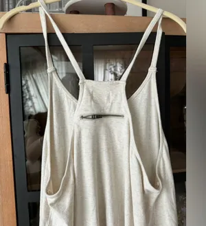 FP Movement Hot Shot Onesie jumpsuit beige ecru pockets zipper free people thumbnail 4