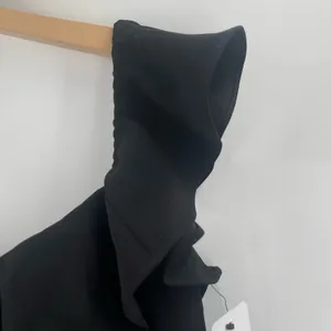 MSK Dress Size Small Maxi Formal Gown Black Evening Off the Shoulder Ruffle Prom thumbnail 9