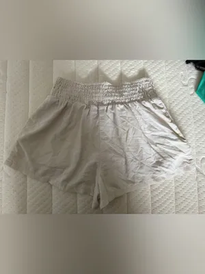 wild fable Cream Smocked High Waist Women’s Shorts thumbnail 2
